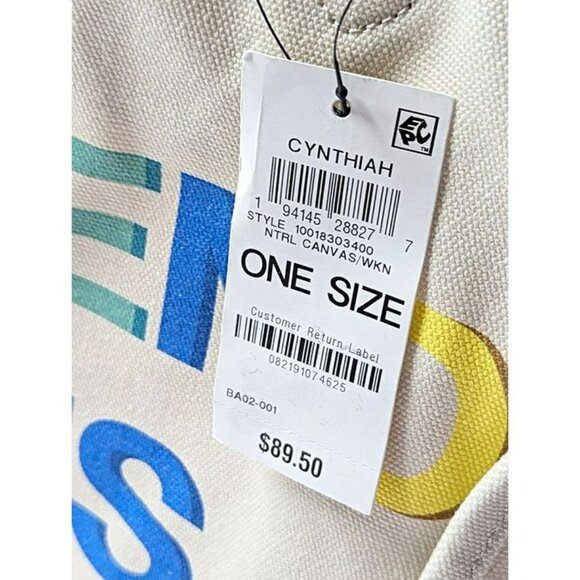 On 34th Cynthiah Extra Large Canvas Shoulder Tote Bag Weekend Vibe (MSRP $90) - Picture 7 of 7